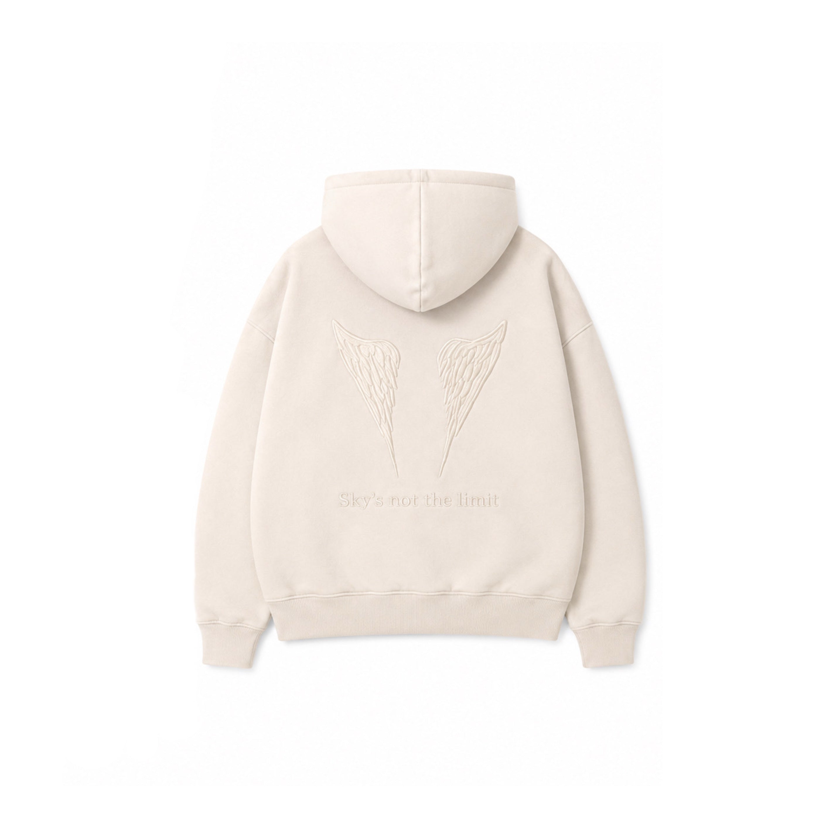 Beige Sky's not the limit hoodie